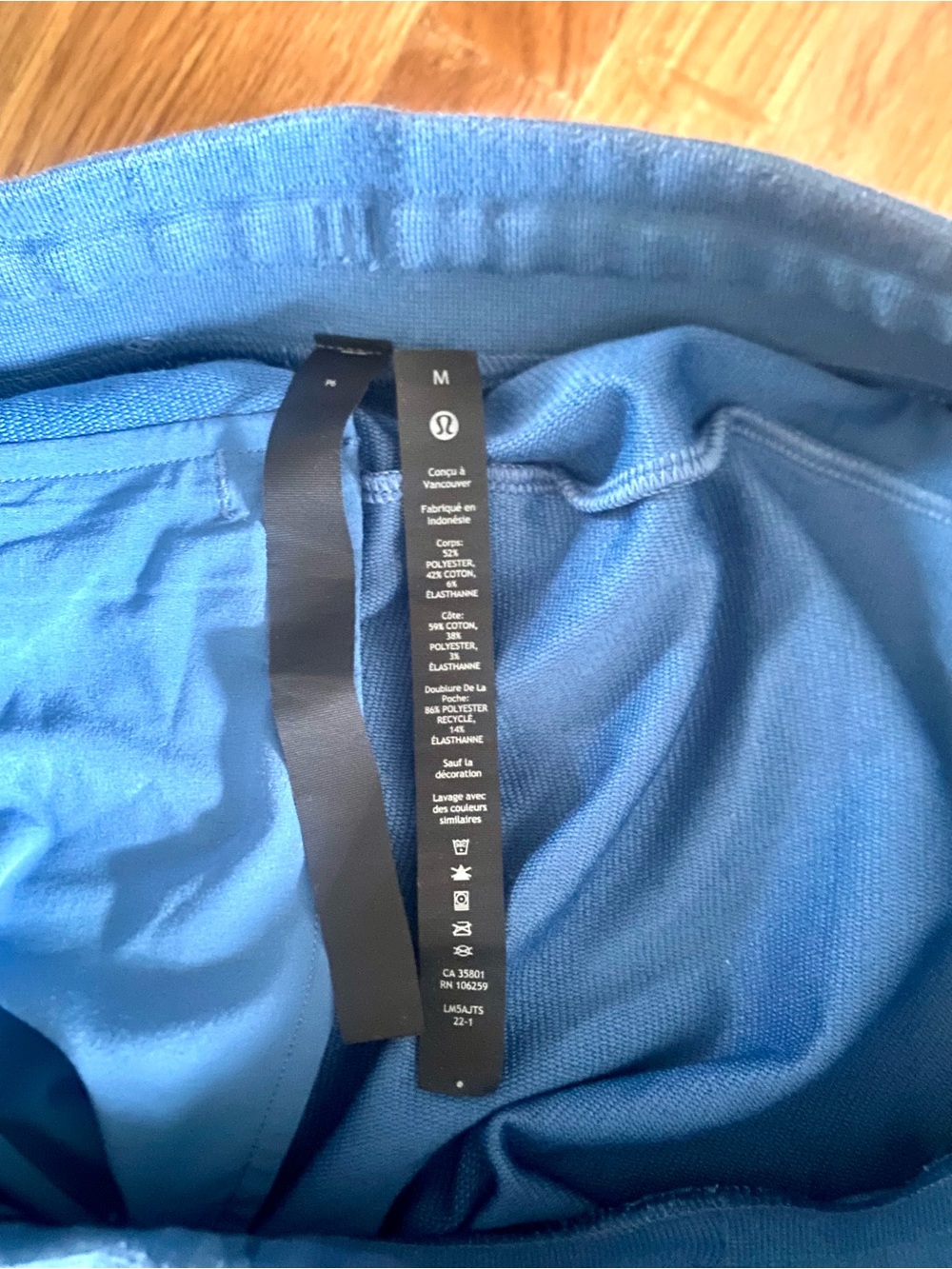 Lululemon City Sweat Jogger Utility Blue Drawstring Mens Size Medium - Picture 4 of 6